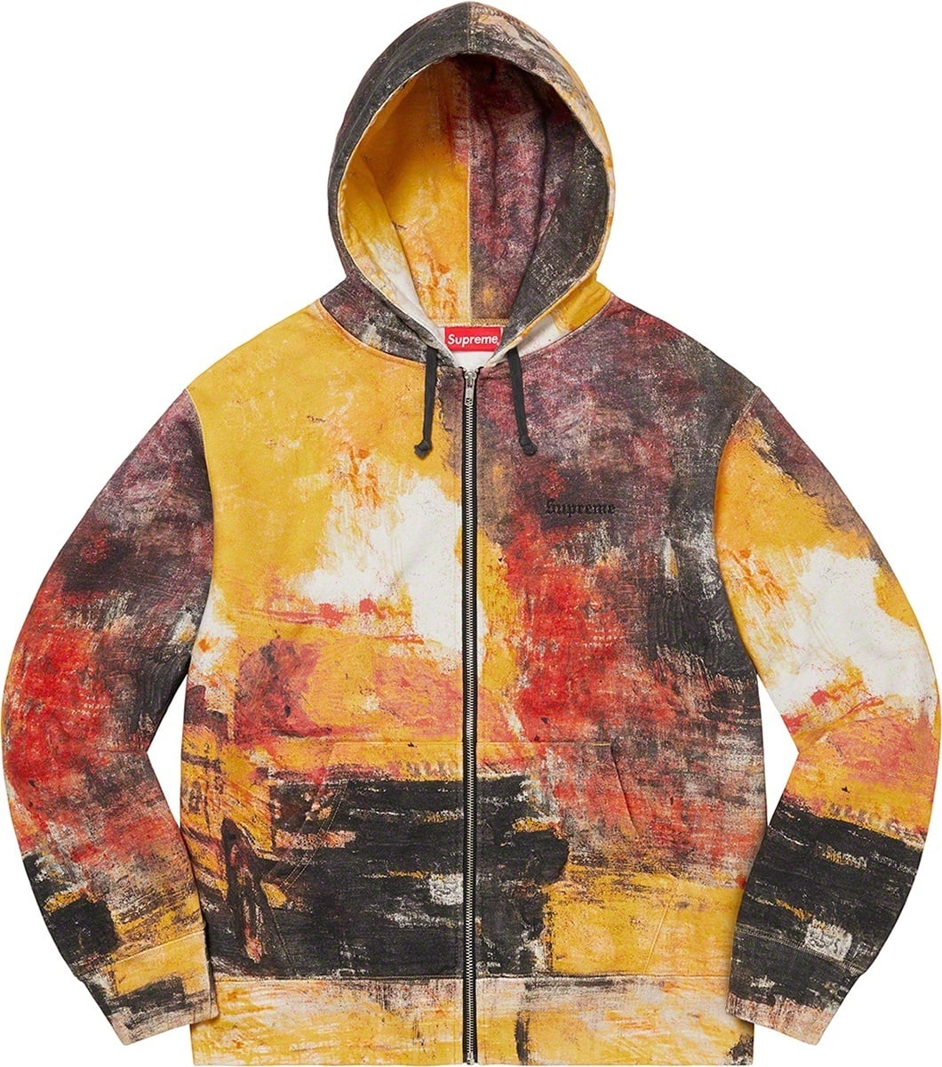 Fire Zip Up Hooded Sweatshirt